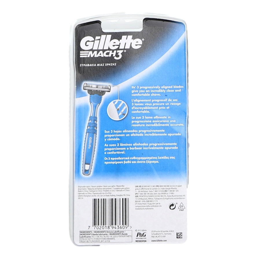 Gillette Mach3 3s Disposable Razor