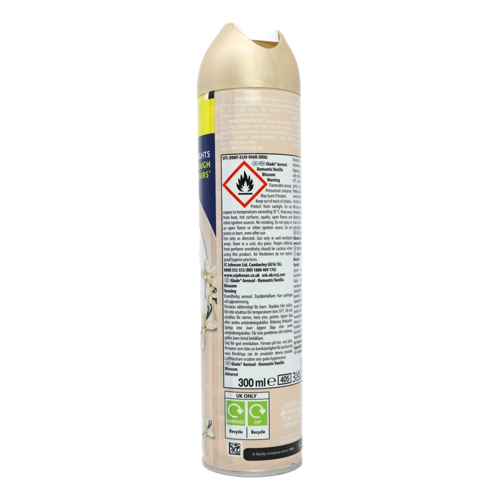 Glade True Scent Aerosol 300ml Sheer Vanilla
