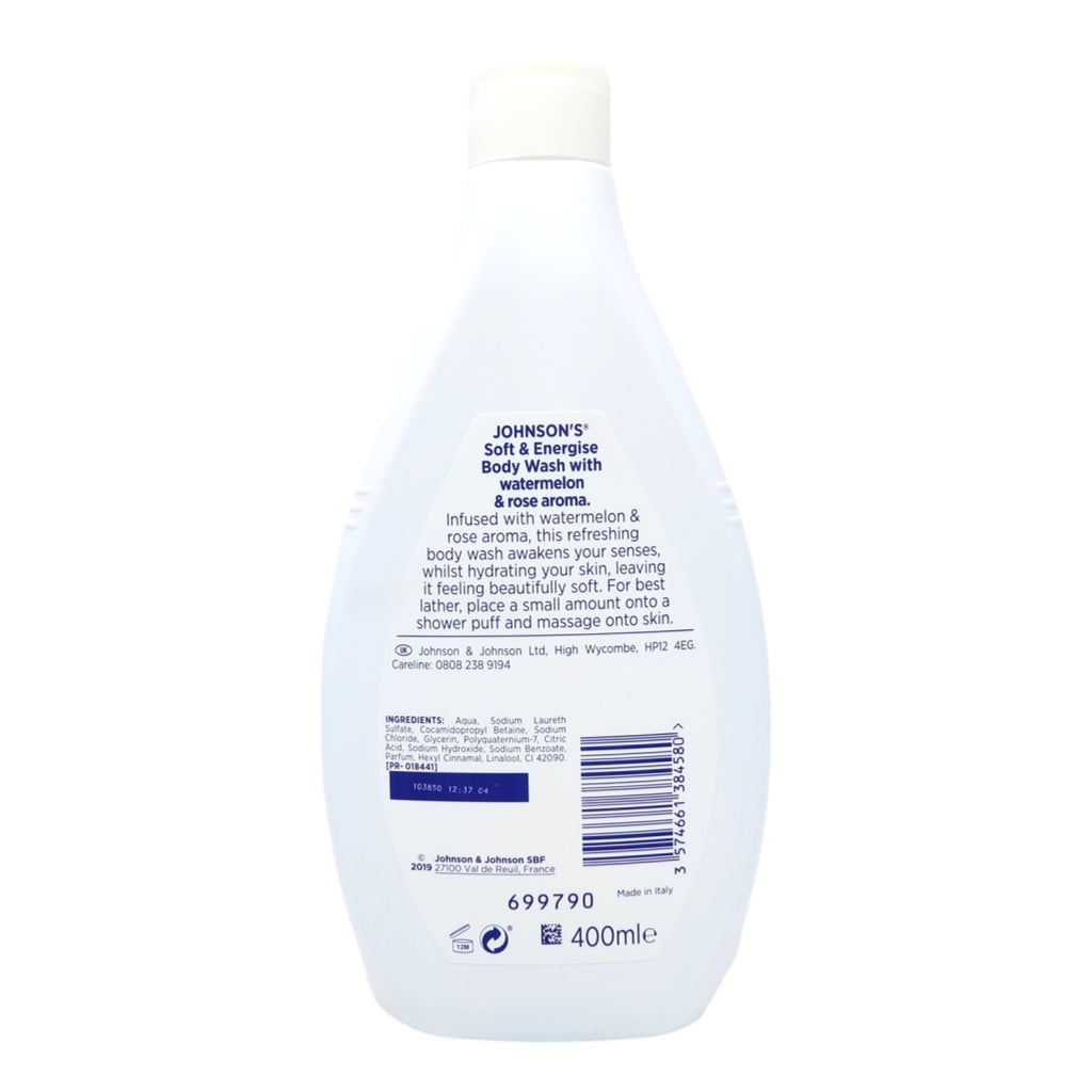 Johnsons Body Wash 400ml Energise