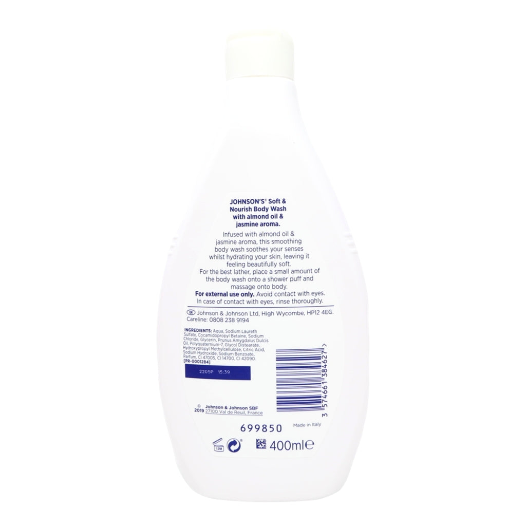 Johnsons Body Wash 400ml Nourish