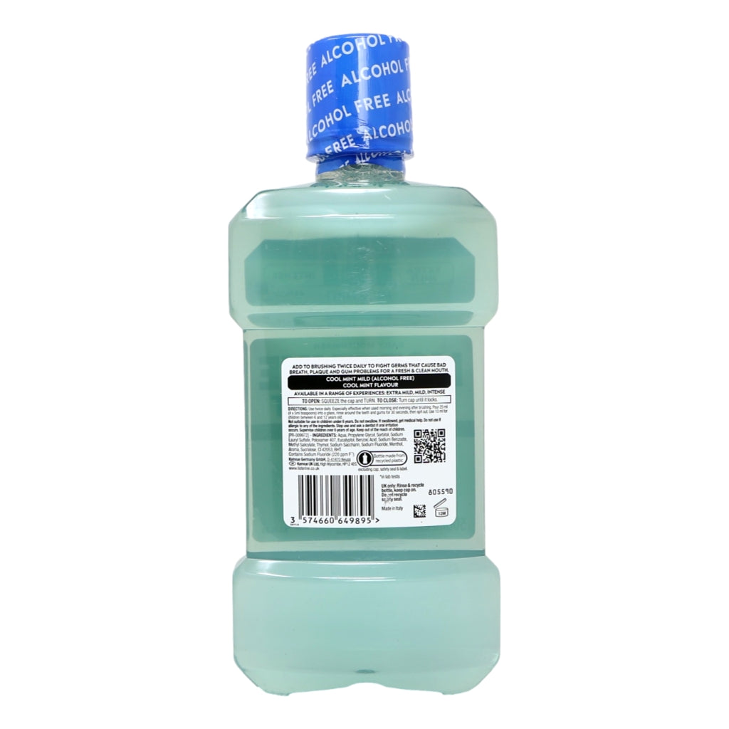 Listerine Mouthwash 500ml Zero Coolmint Mild