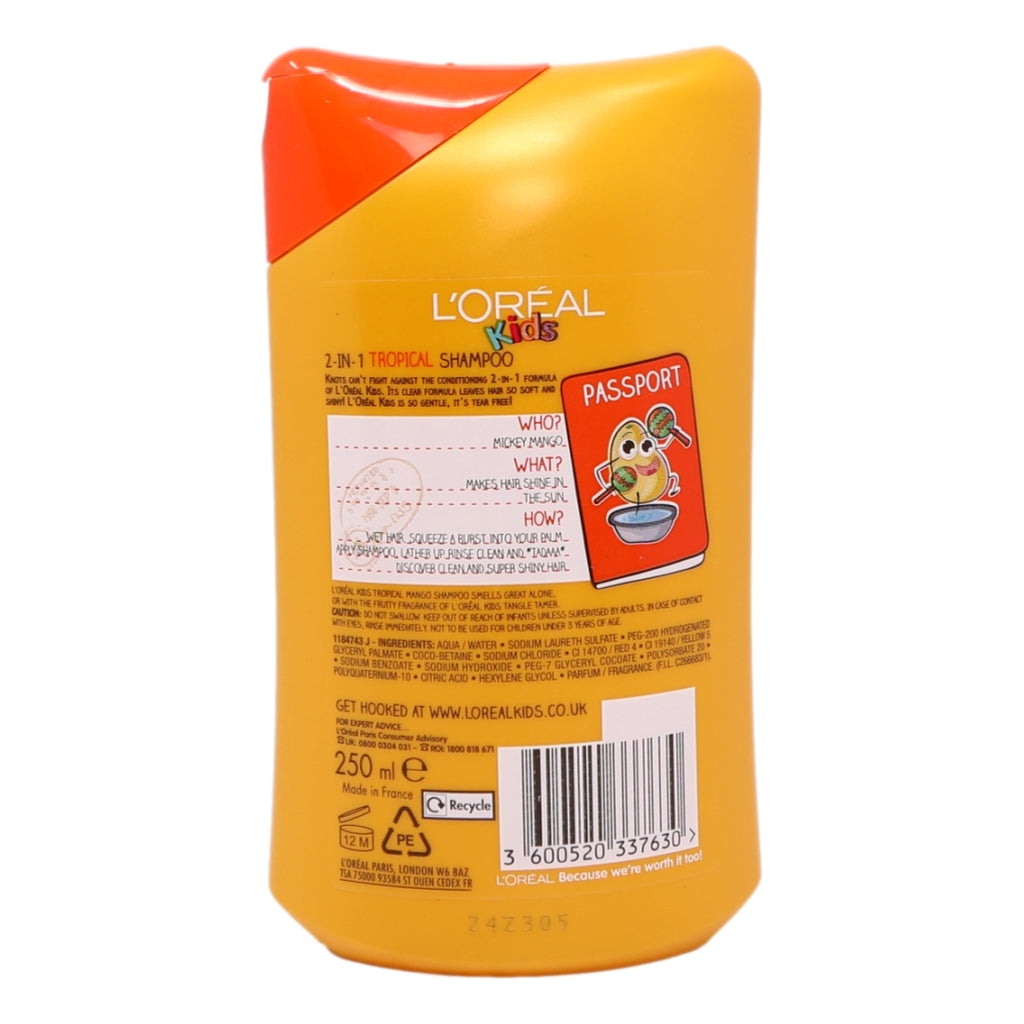 L'Oreal Kids Shampoo 250ml Tropical Mango