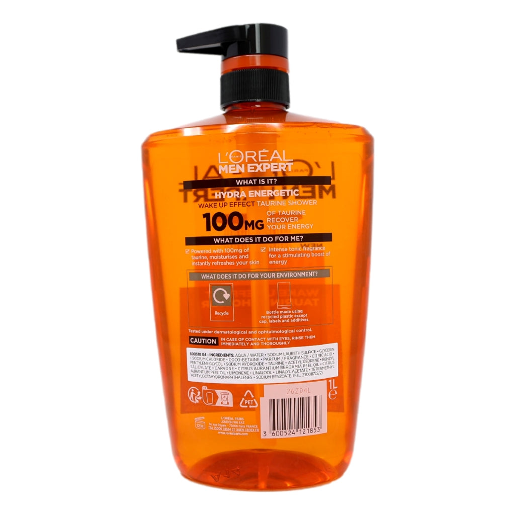 L'Oreal Men Expert Shower Gel 1l Hydra Energetic