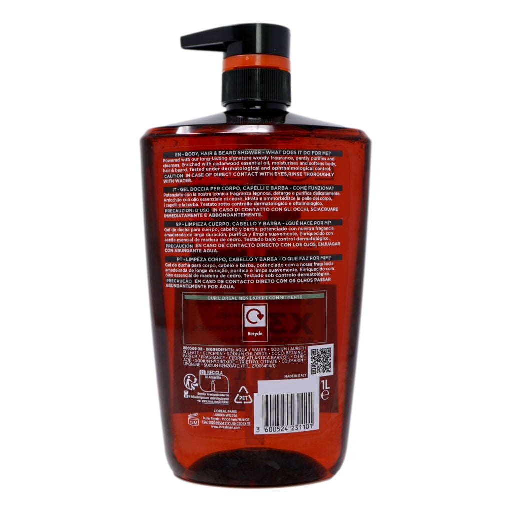 L'Oreal Men Expert Shower Gel 1l Barberclub