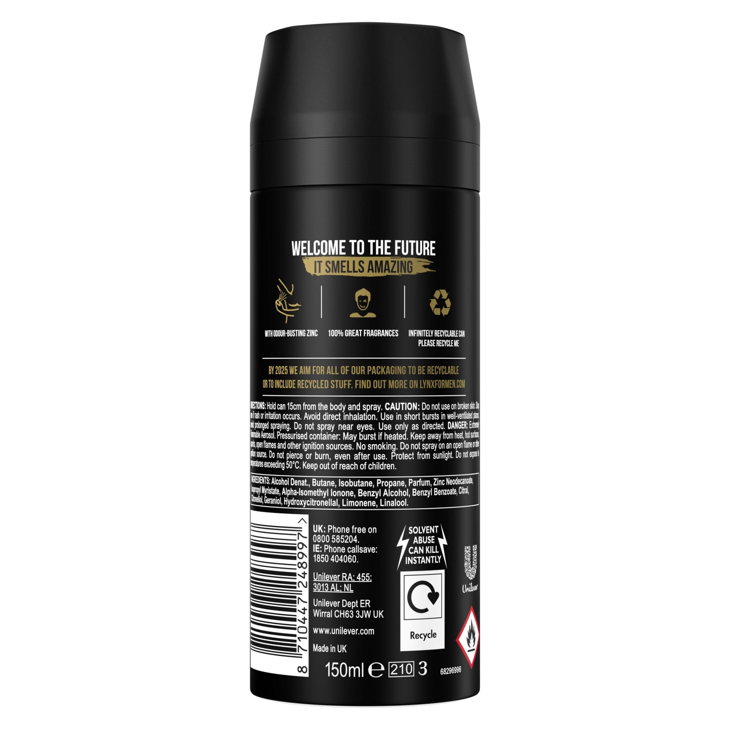 Lynx Bodyspray 150ml Gold