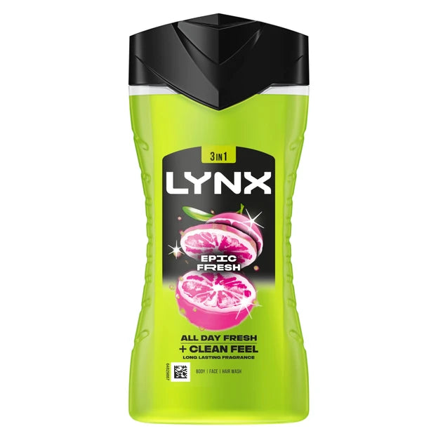 Lynx Shower Gel 225ml Epic Fresh