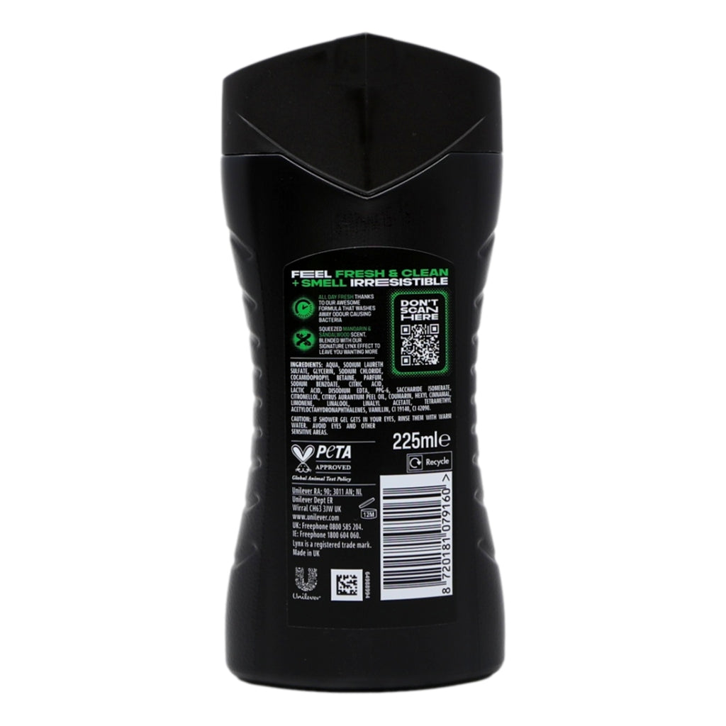 Lynx Shower Gel 225ml Africa
