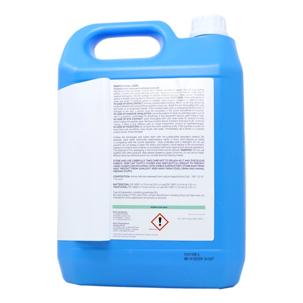 Milton Professional Disinfecting Fluid 5L
