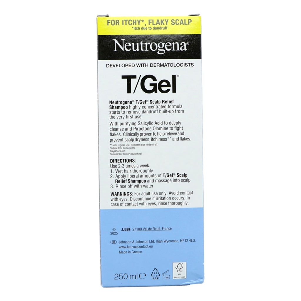 Neutrogena T/Gel Shampoo 250ml Scalp Relief