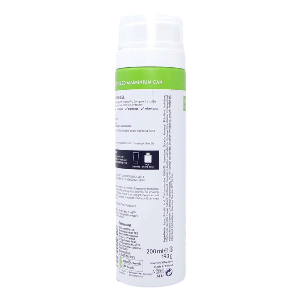Nivea Shaving Gel 200ml For Men Sensitive