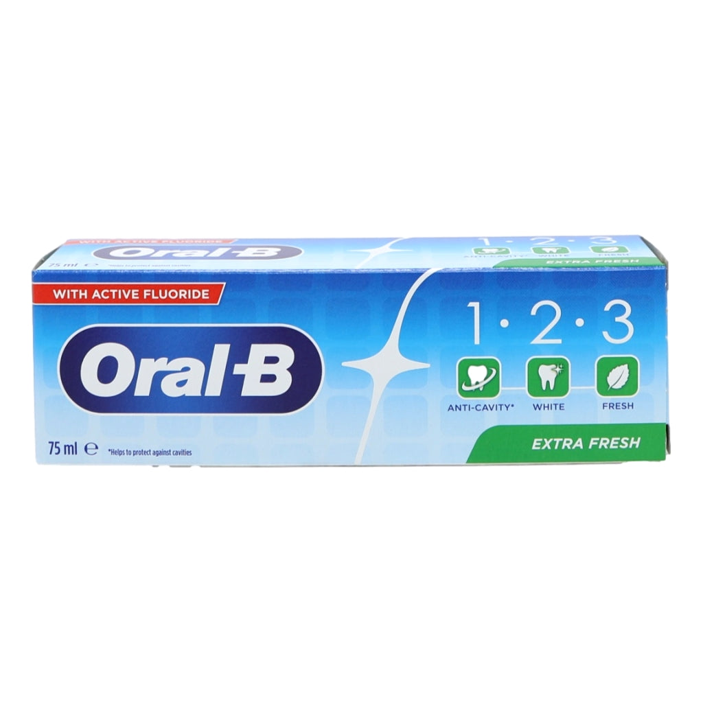 Oral B Toothpaste 123 75ml Whitening