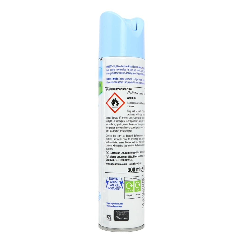 Oust Aerosol 300ml Clean Scent