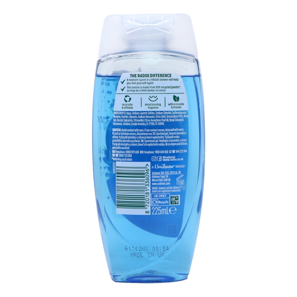 Radox Shower Gel 225ml Feel Active