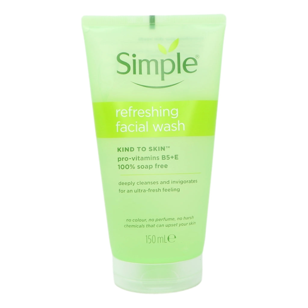 Simple Face Wash Gel 150ml Refresh Export (For sale in Asia & Africa)