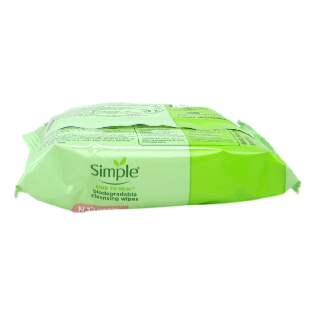 Simple Cleansing Face Wipes 25s Biodegradable pack (C&C)