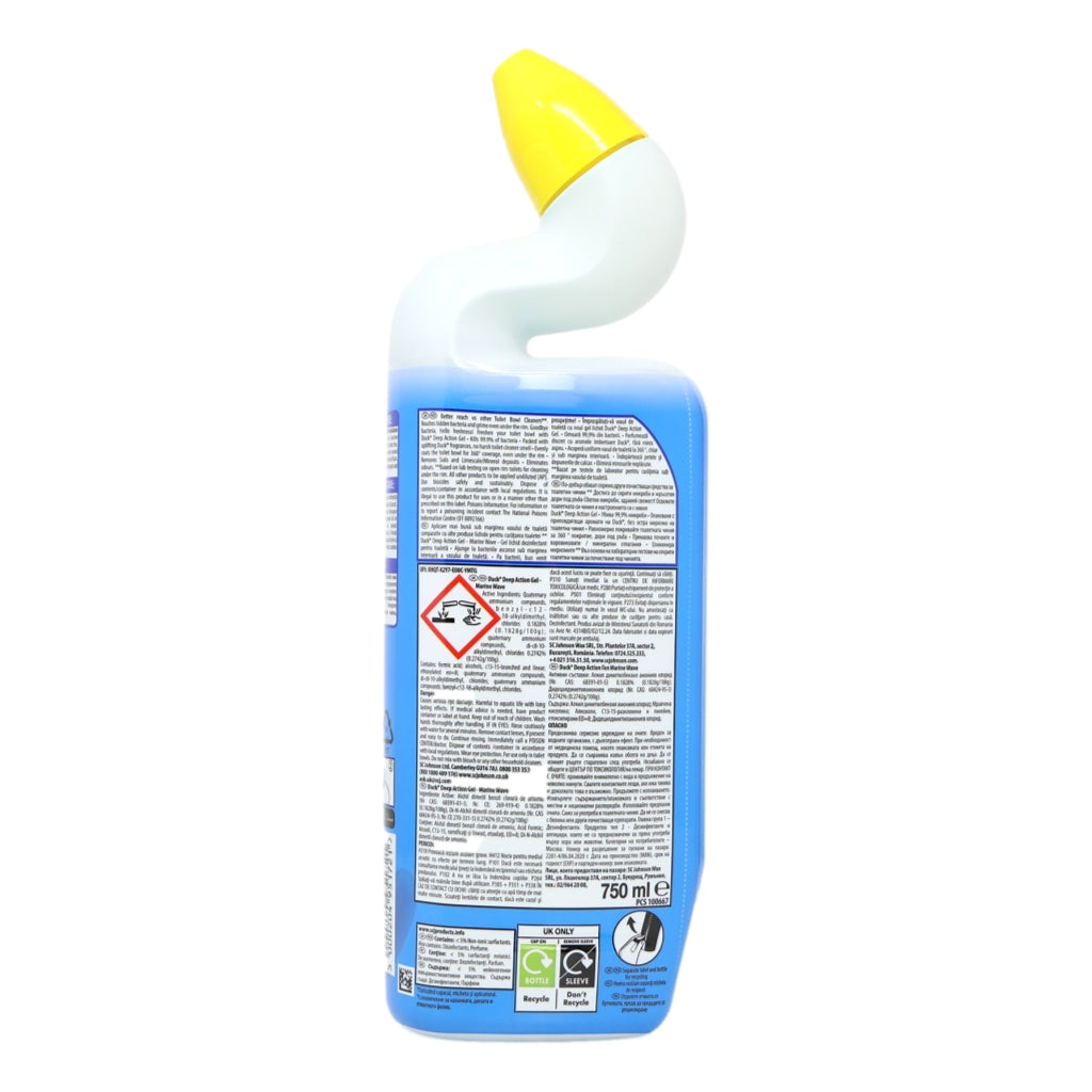 Toilet Duck Deep Action Gel 750ml Marine