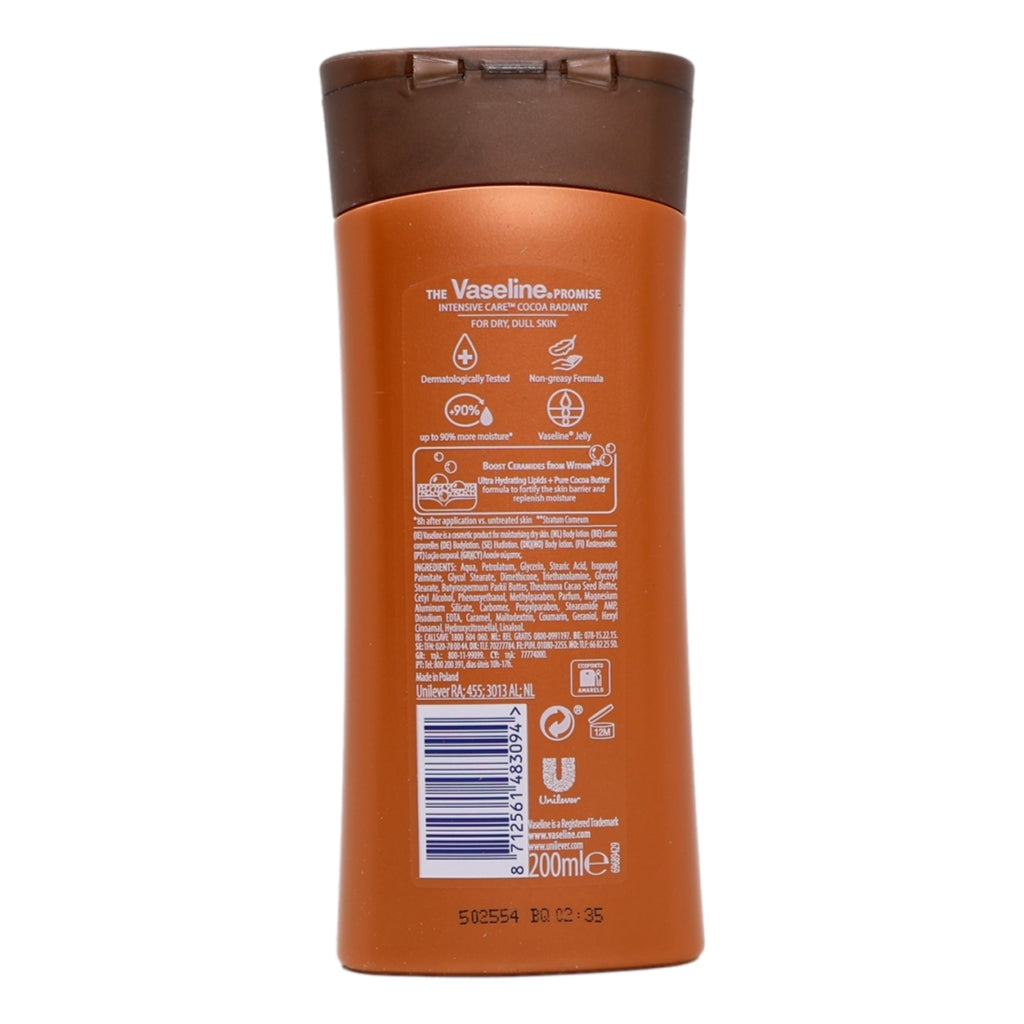Vaseline Lotion 200ml Cocoa Radiant
