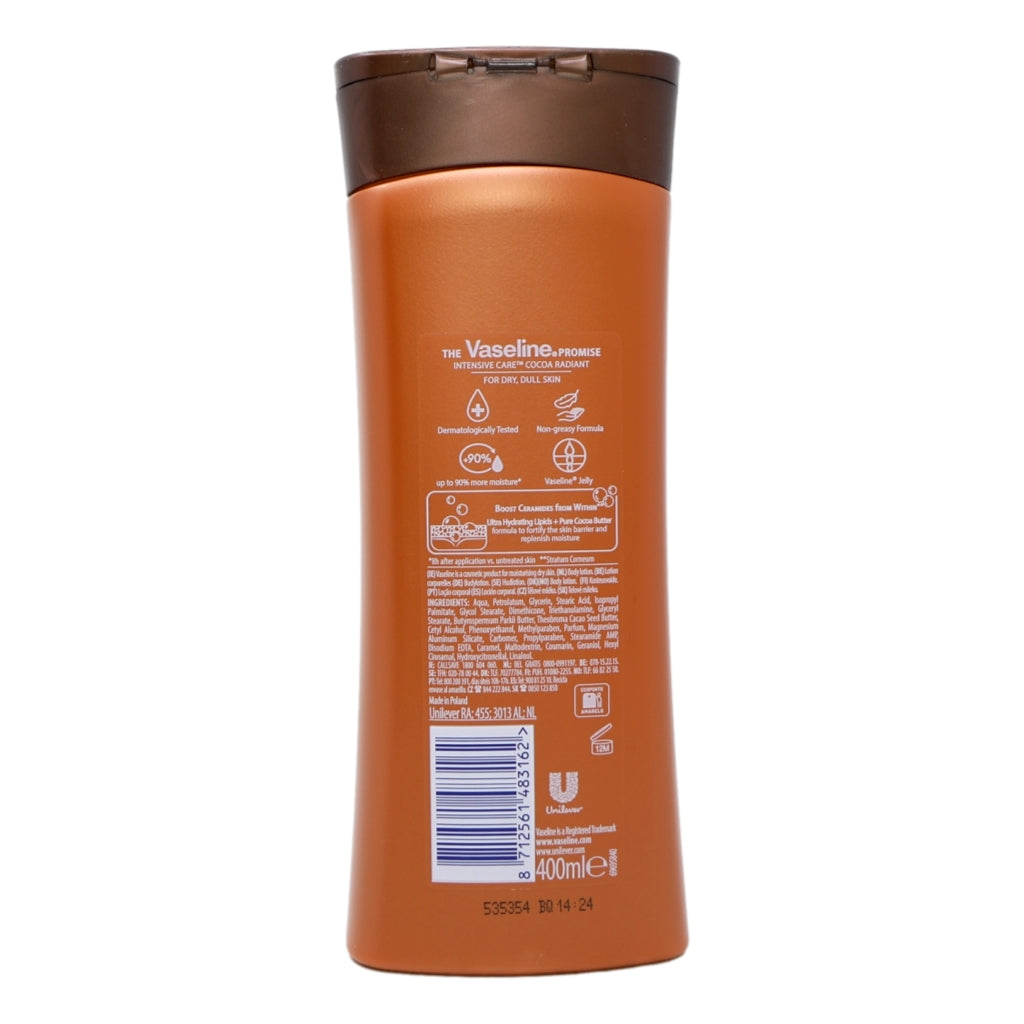 Vaseline Lotion 400ml Cocoa Radiant