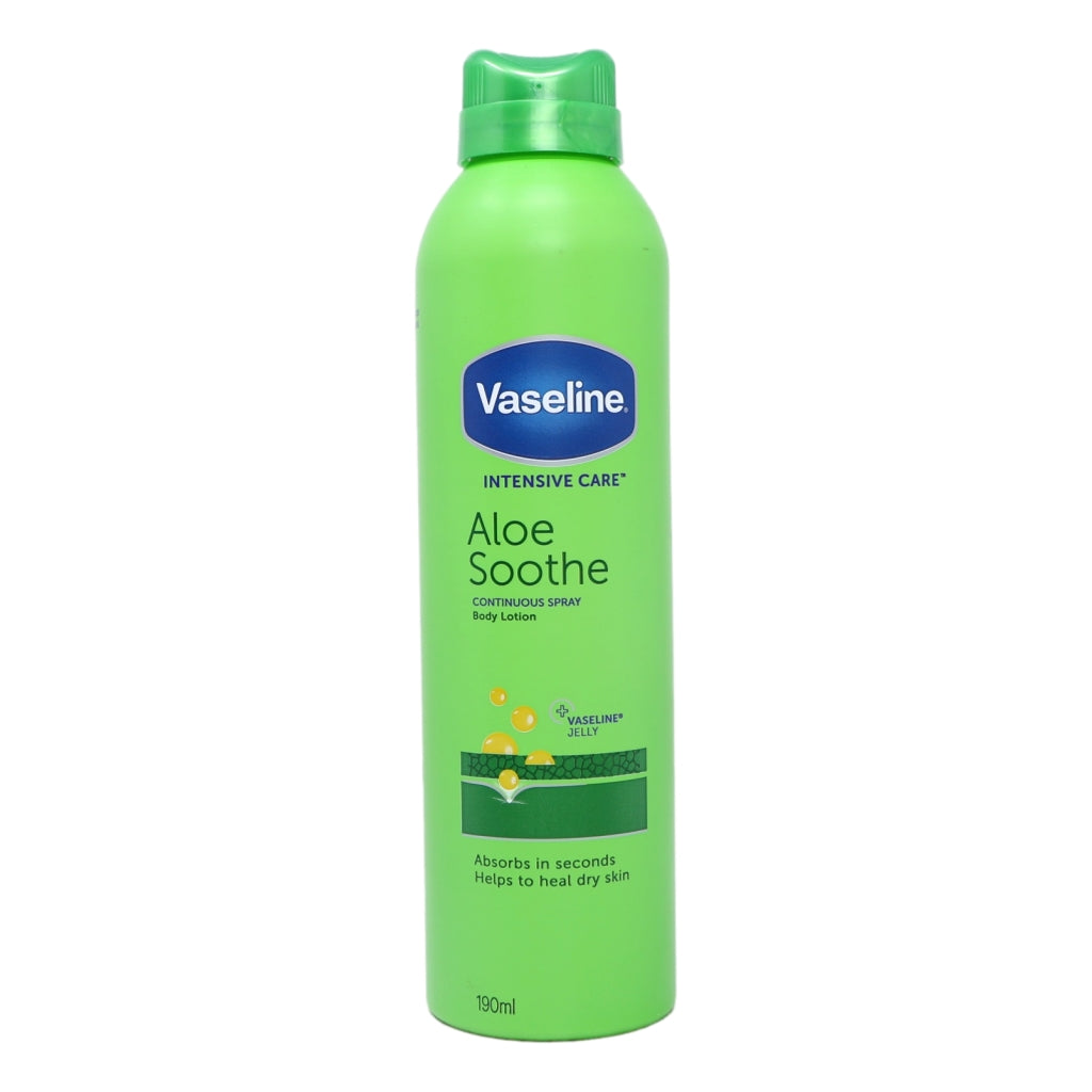 Vaseline Spray & Go Moisturiser 190ml Aloe