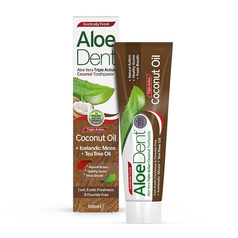 Aloe Dent Coconut Oil Toothpaste - UK Food & Drink - 5029354012687