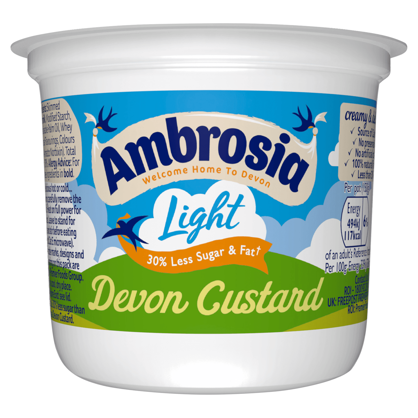 Ambrosia Light Devon Custard 150g - UK Food & Drink - 96169643