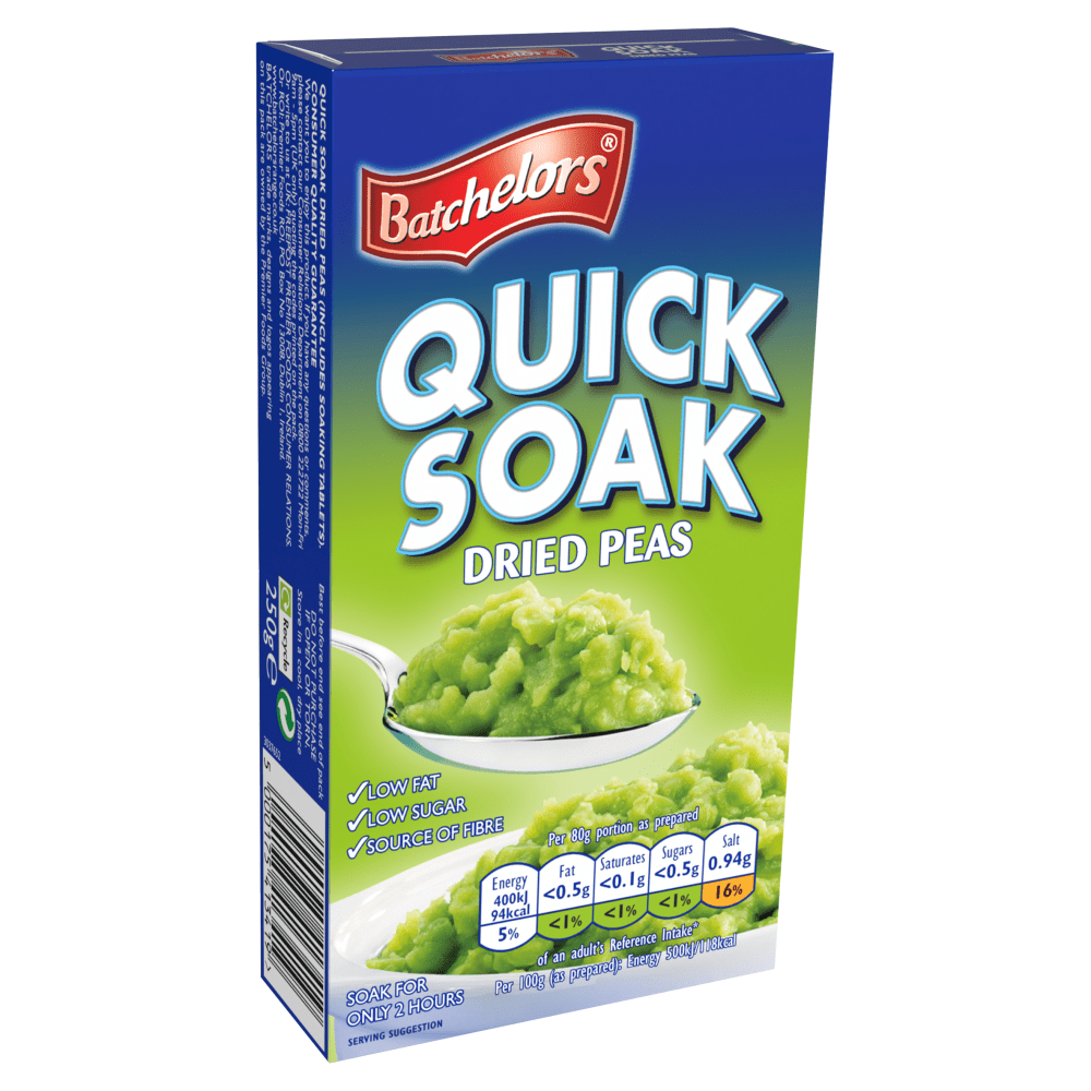 Batchelors Quick Soak Dried Peas 250g - UK Food & Drink - 5000175413419