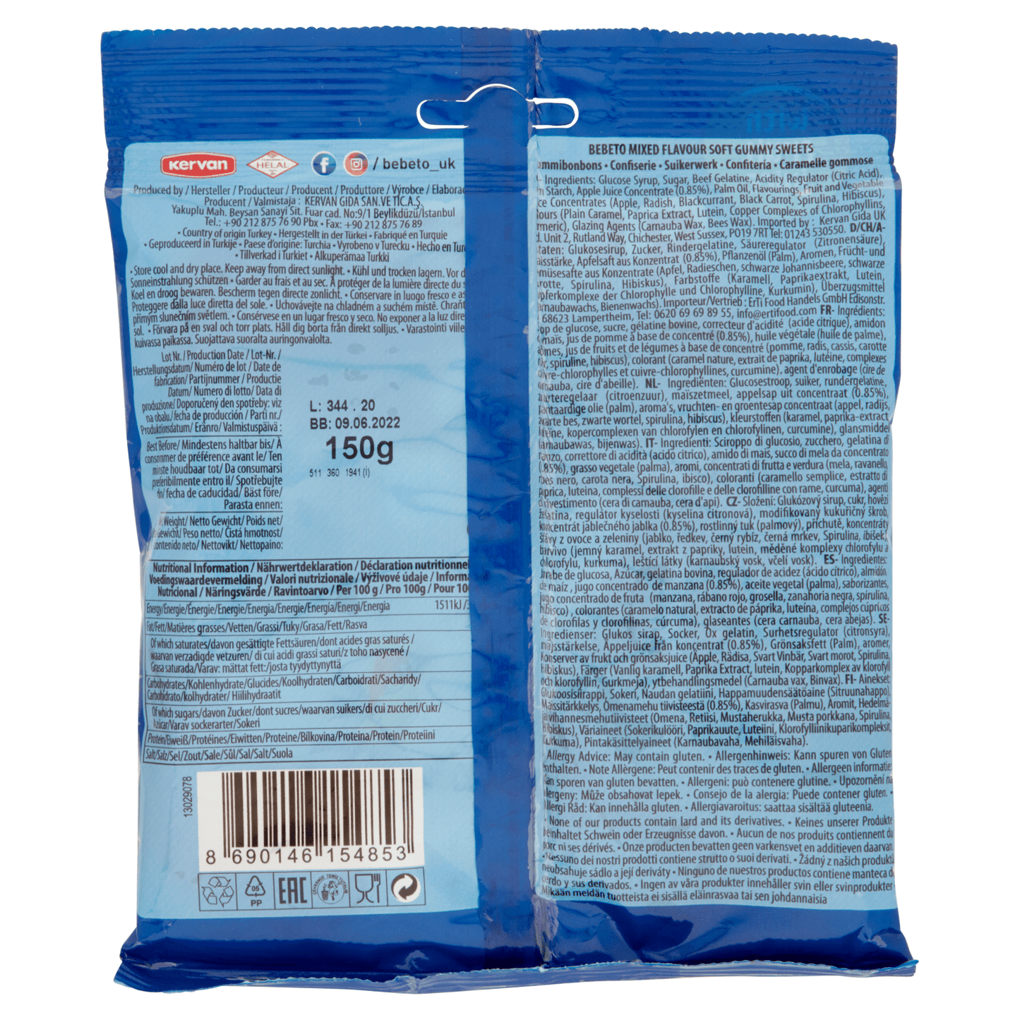 Bebeto Big Mix 150g - UK Food & Drink - 8690146154853