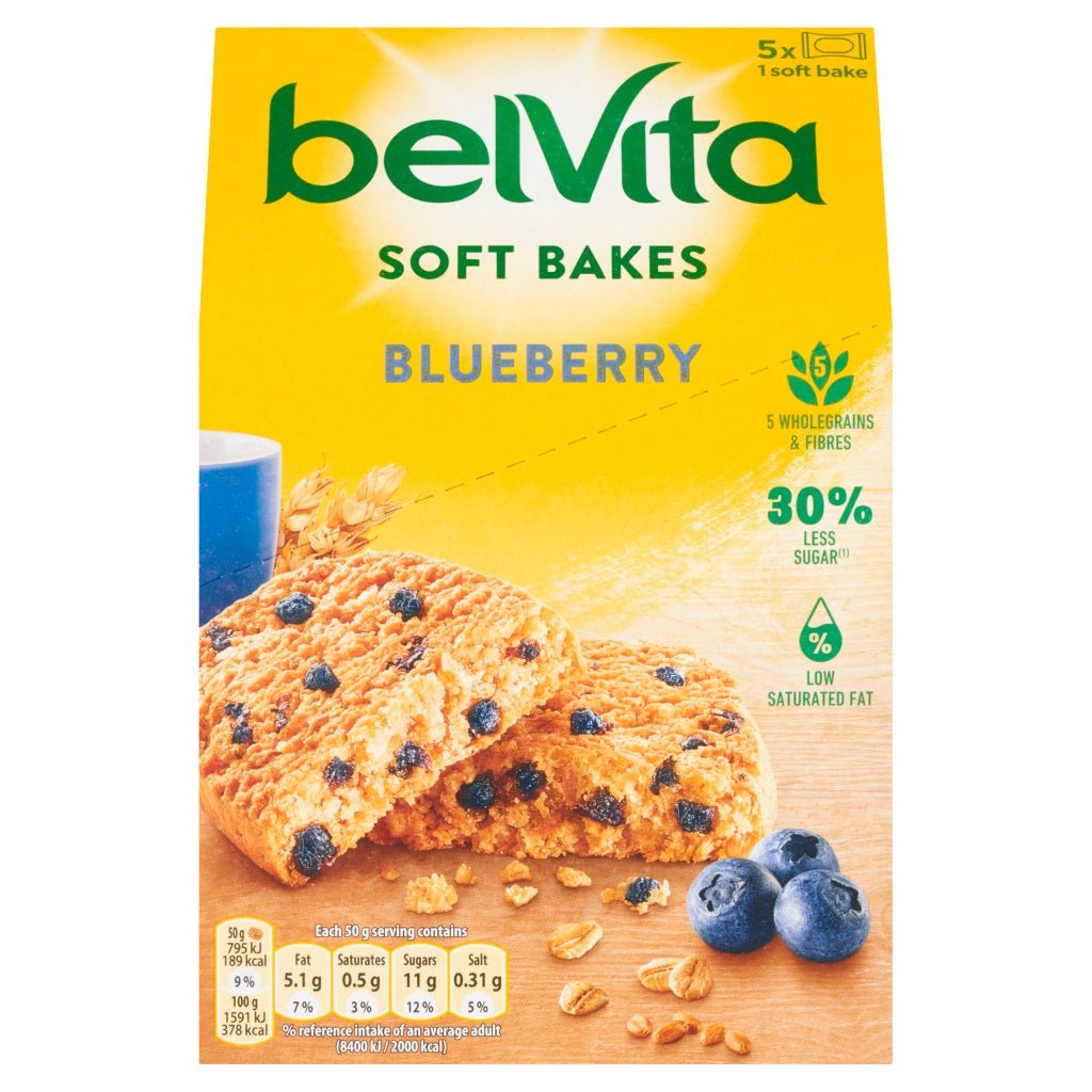 Belvita Breakfast Blue Berry Biscuit 250 Gr - UK Food & Drink - 7622201766375