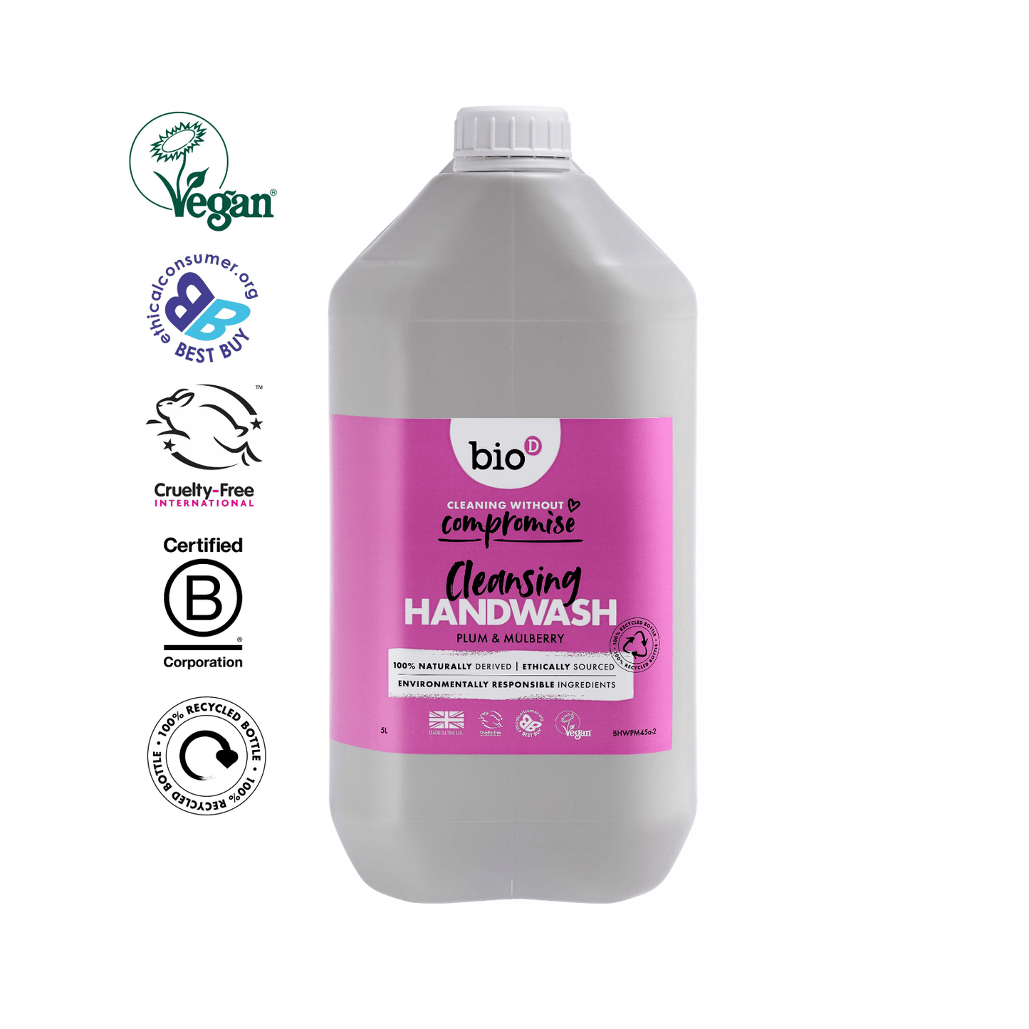 Bio - D Plum & Mulberry Hand Wash - UK Food & Drink - 5034938500160