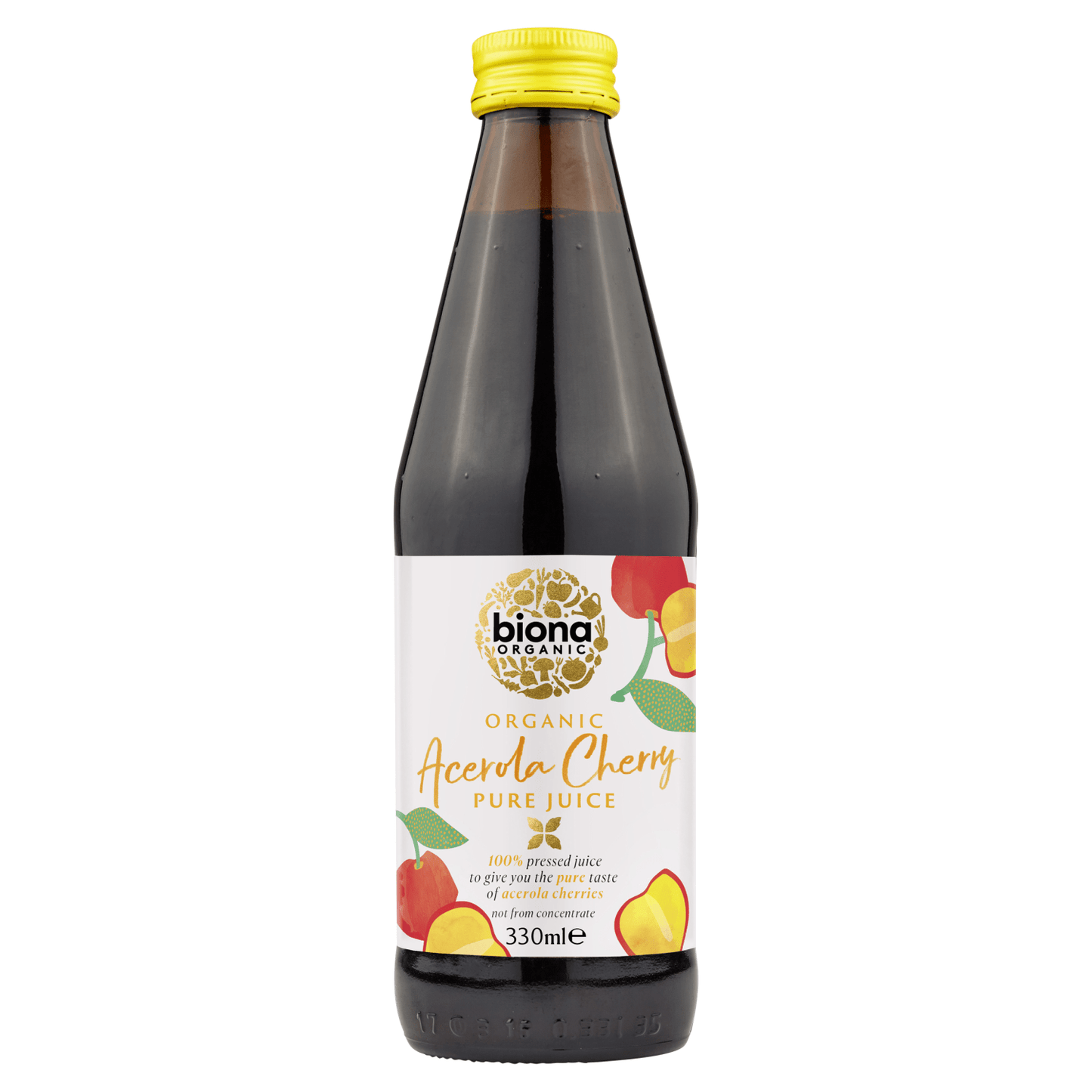 Biona Organic Acerola Cherry Pure Juice 330ml - UK Food & Drink - 5032722307339