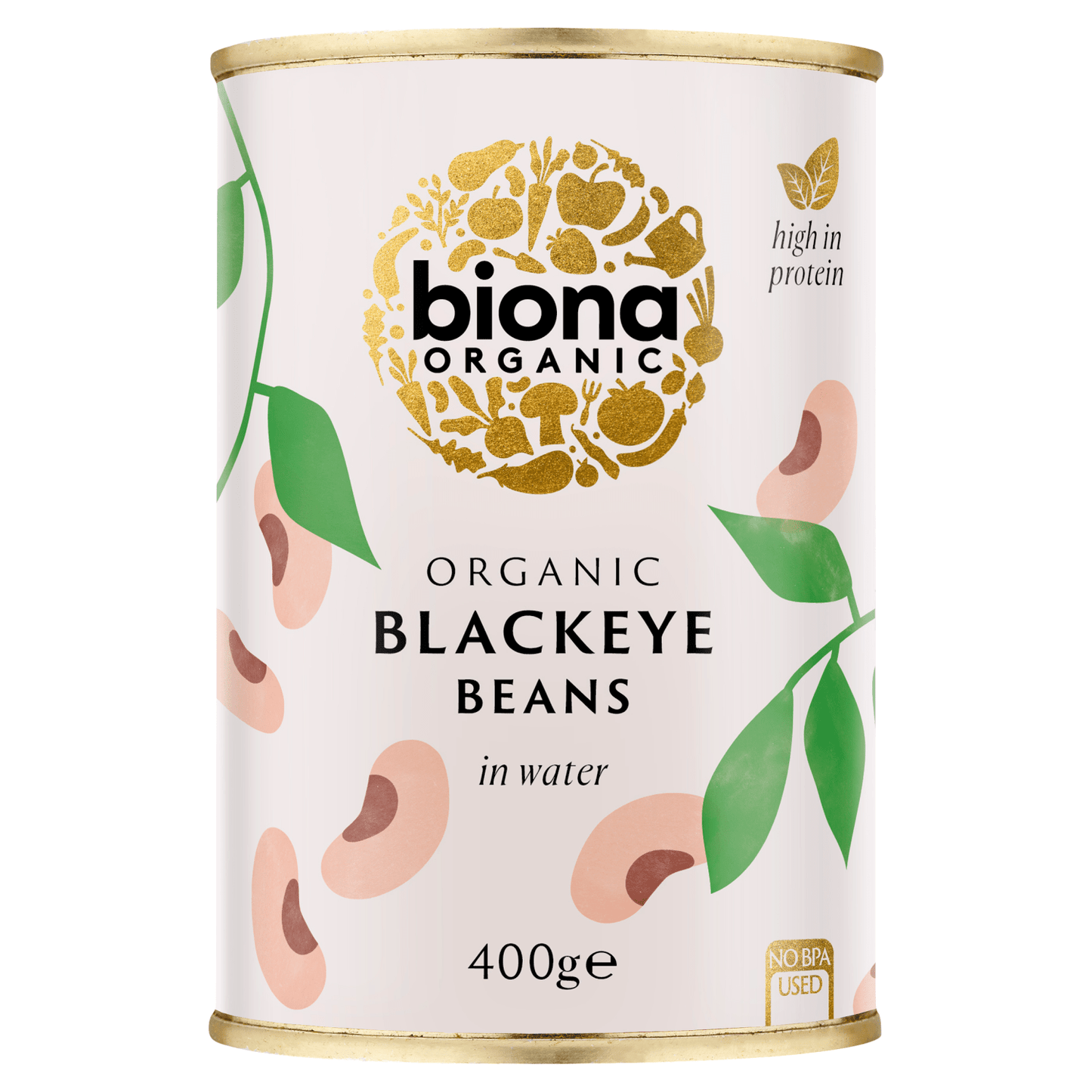 Biona Organic Blackeye Beans in Water 400g - UK Food & Drink - 5032722308251