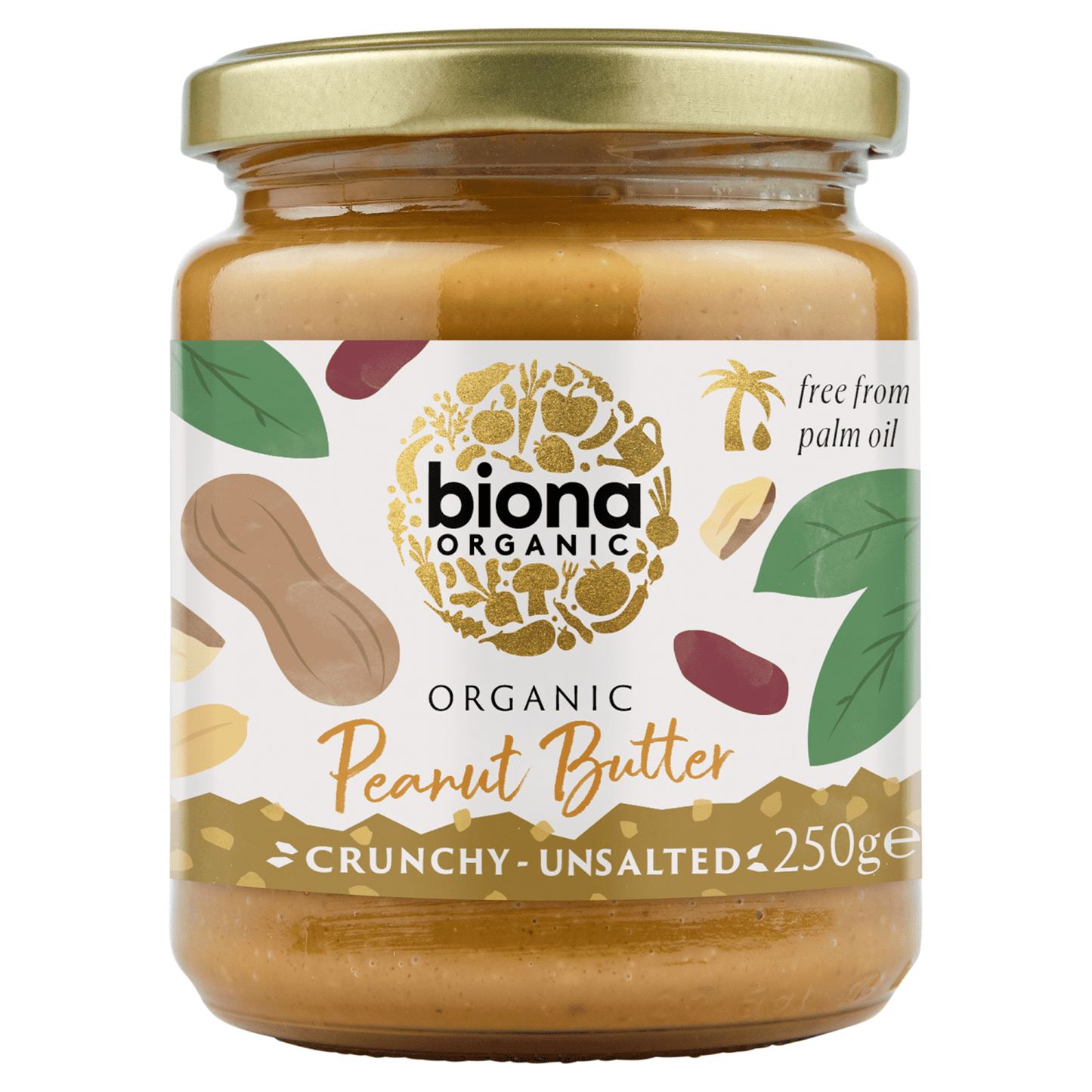 Biona Organic Peanut Butter 250g - UK Food & Drink - 5032722314870