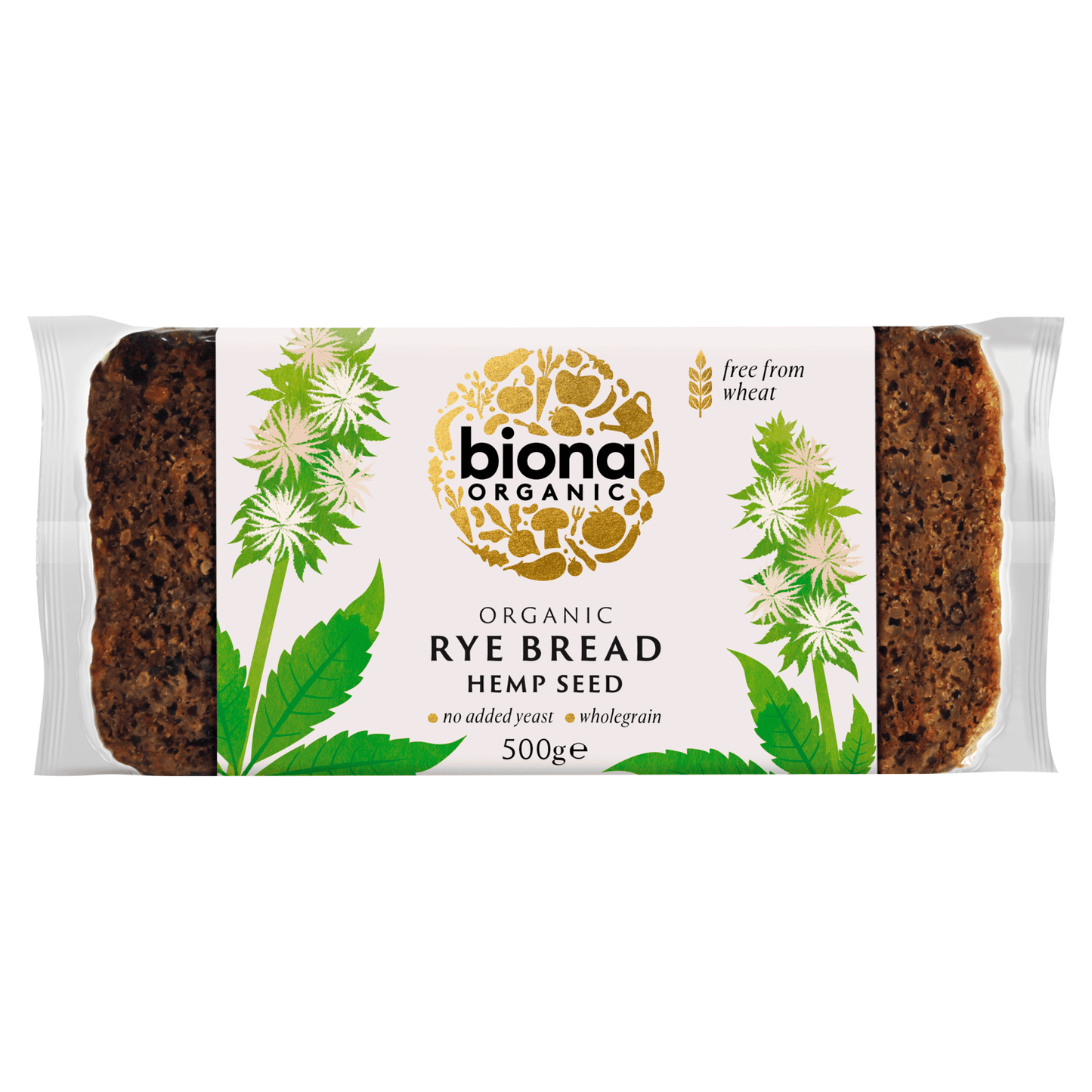Biona Organic Rye Bread Hemp Seed 500g - UK Food & Drink - 5032722301245