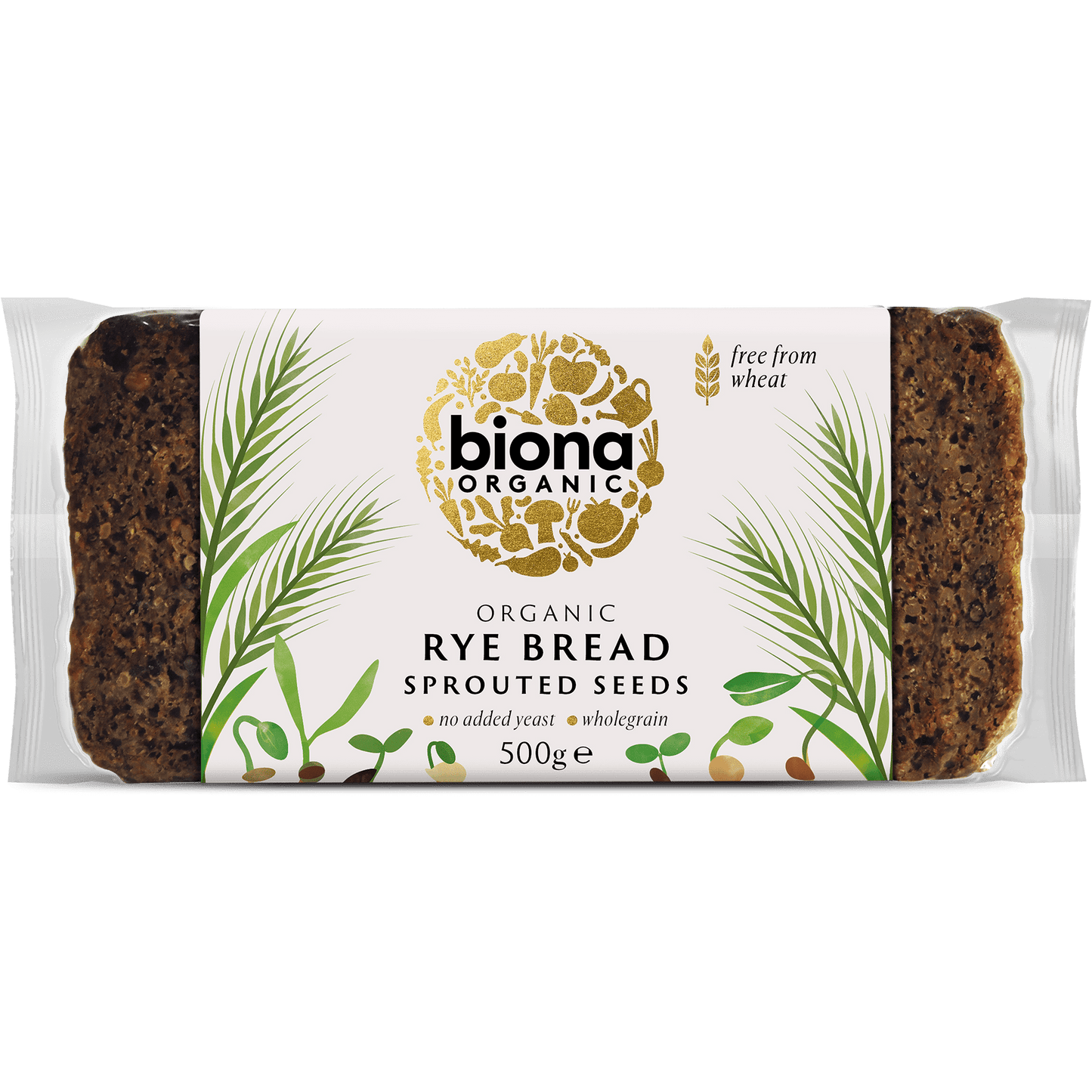 Biona Organic Rye Bread Sprouted Seeds 500g - UK Food & Drink - 5032722312227