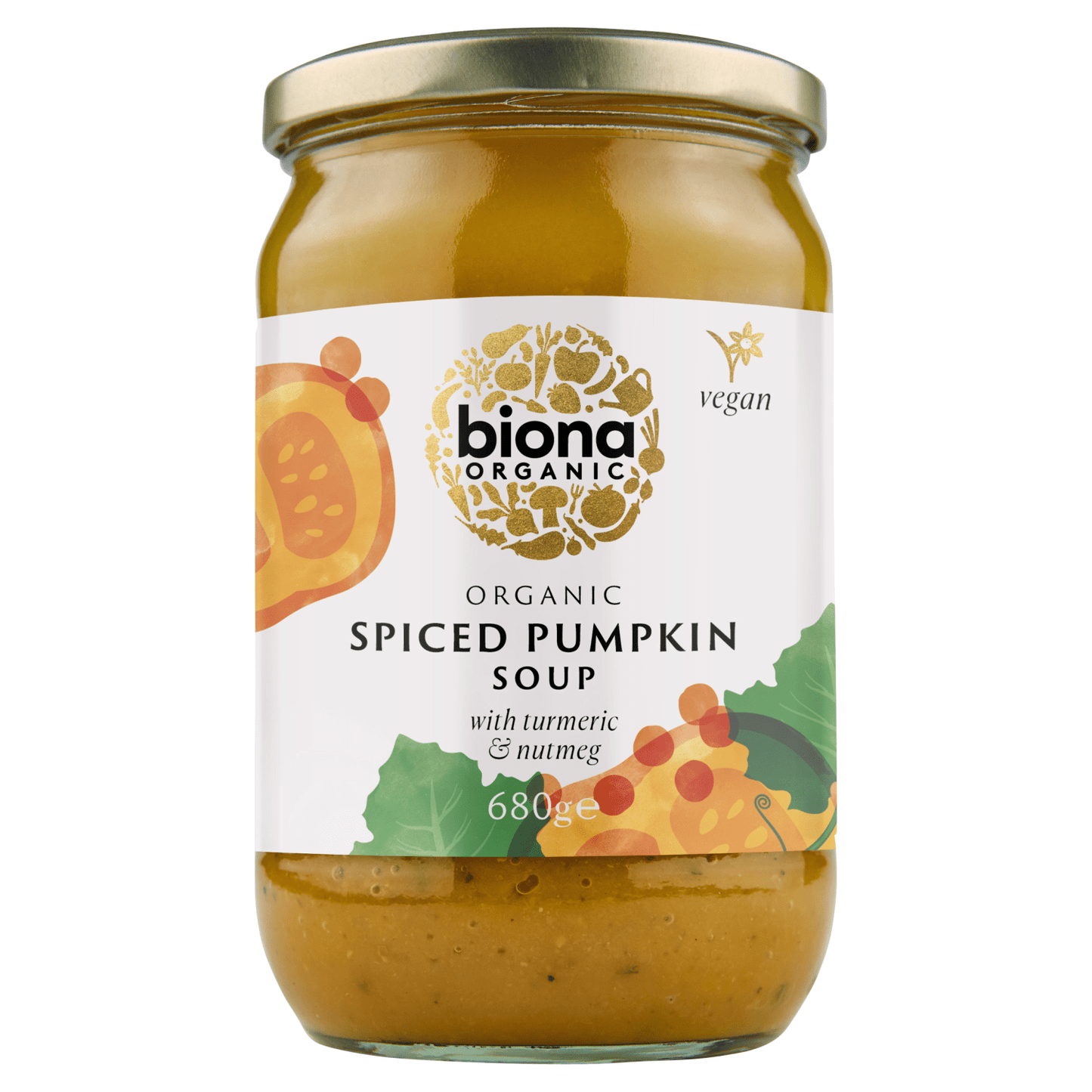 Biona Organic Spiced Pumpkin Soup 680g - UK Food & Drink - 5032722309562