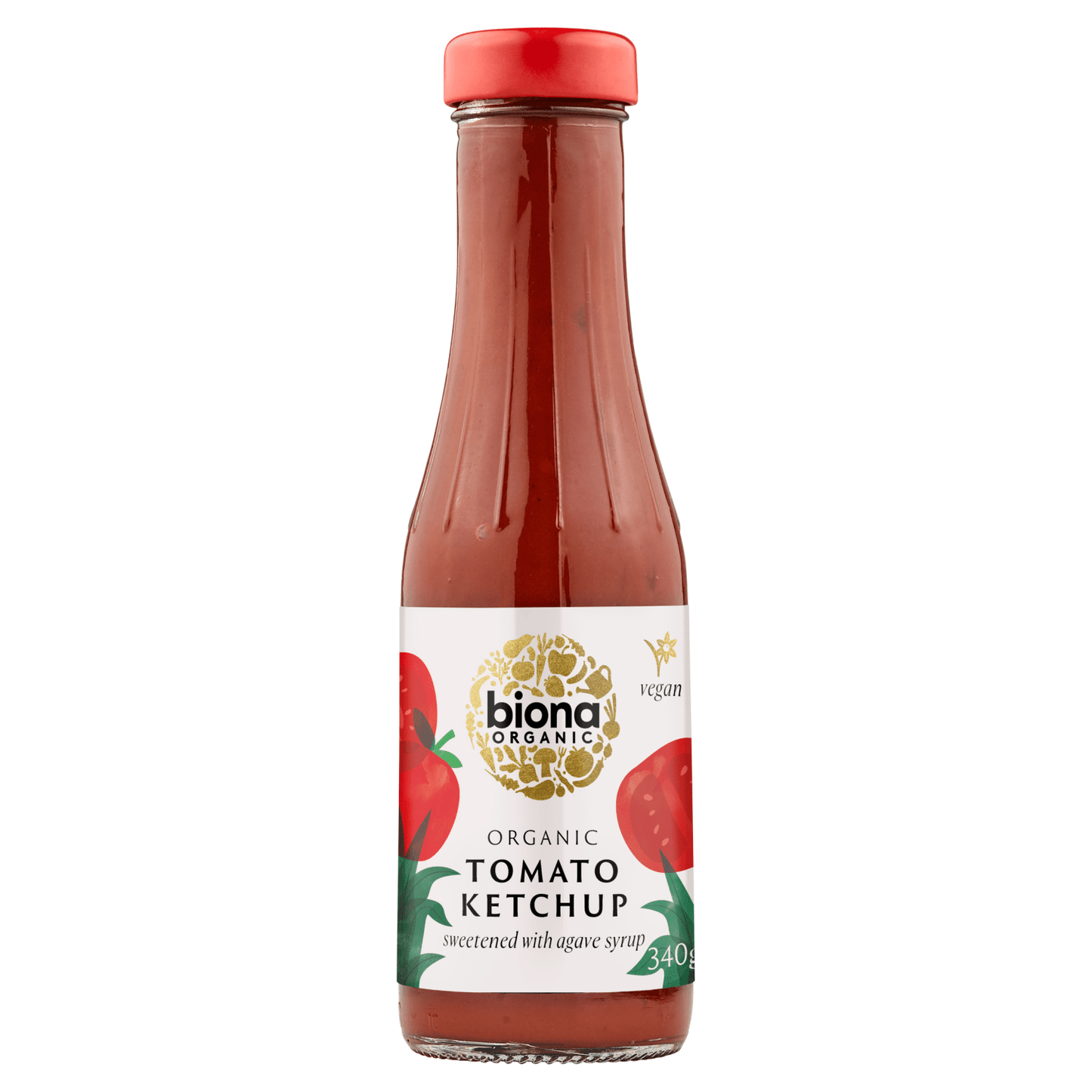 Biona Organic Tomato Ketchup Sweetened with Agave Syrup 340g - UK Food & Drink - 5032722302273