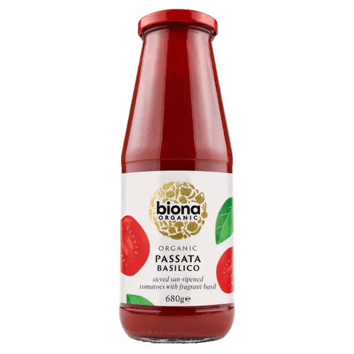 Biona Passata Basilico - With Fresh Basil Organic - UK Food & Drink - 5032722306318