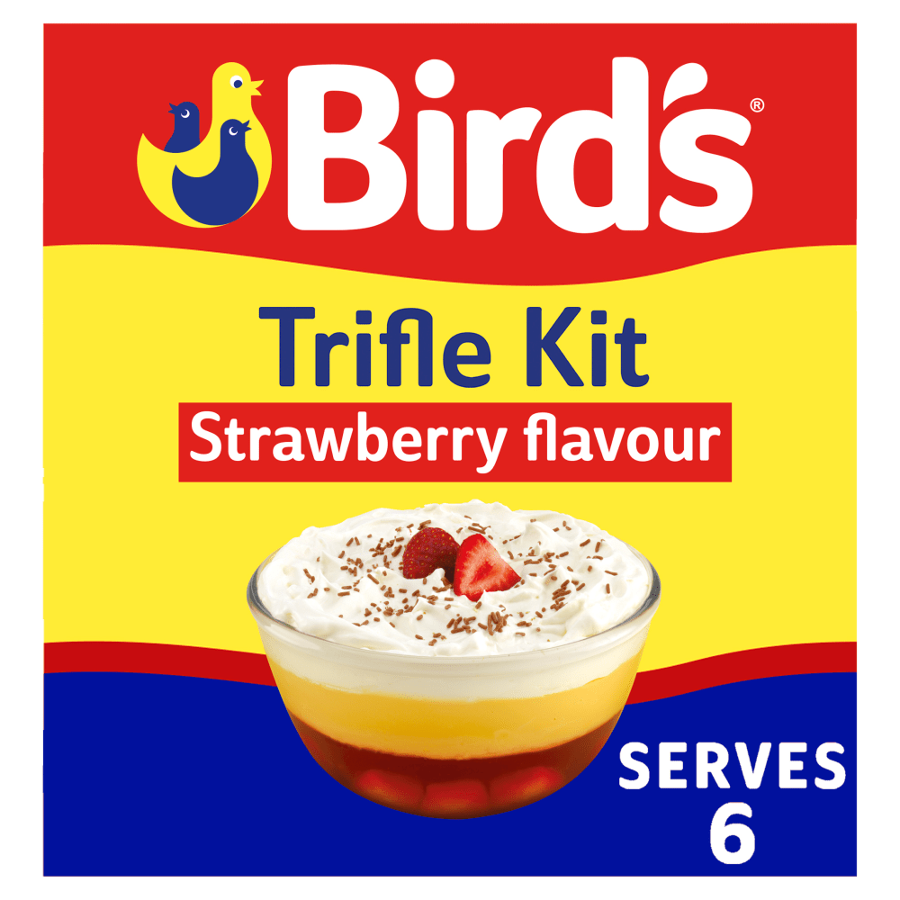 Bird's Strawberry Flavour Trifle Kit 141g - UK Food & Drink - 5000354700088
