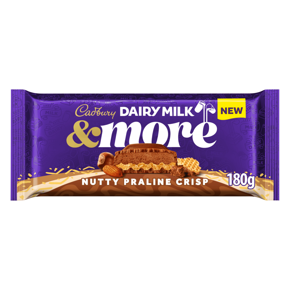 Cadbury Dairy Milk Crispy Chocolate Tablet 180g - UK Food & Drink - 7622202025693