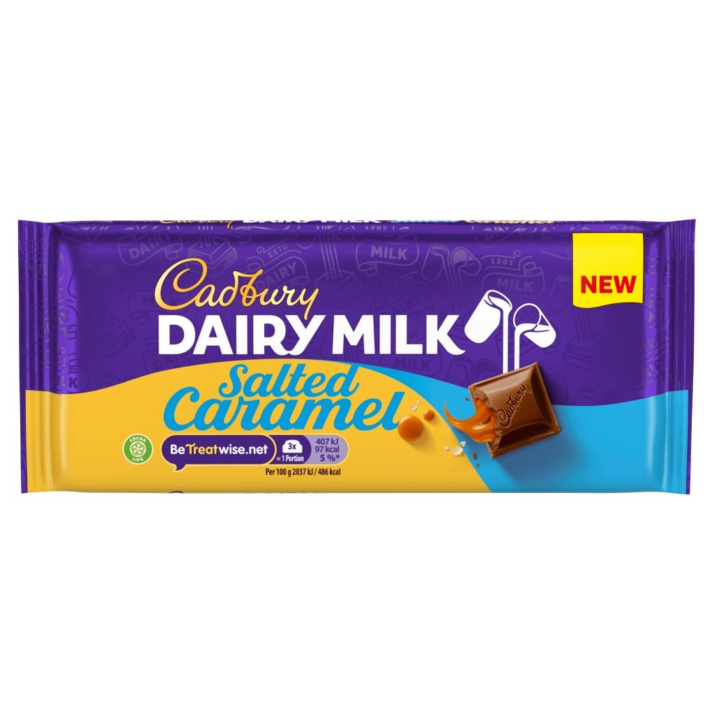 Cadbury Dairy Milk Salted Caramel 120G - UK Food & Drink - 7622201682378