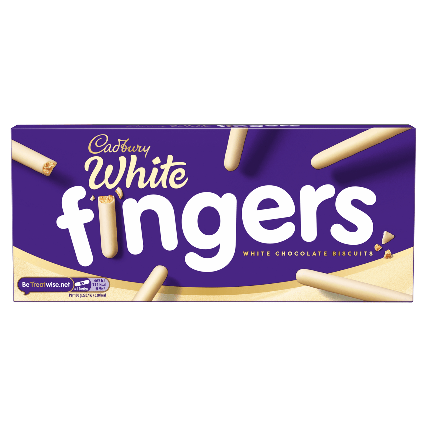 Cadbury Fingers Crossed White Chocolate Biscuits 114g - UK Food & Drink - 7622201450335