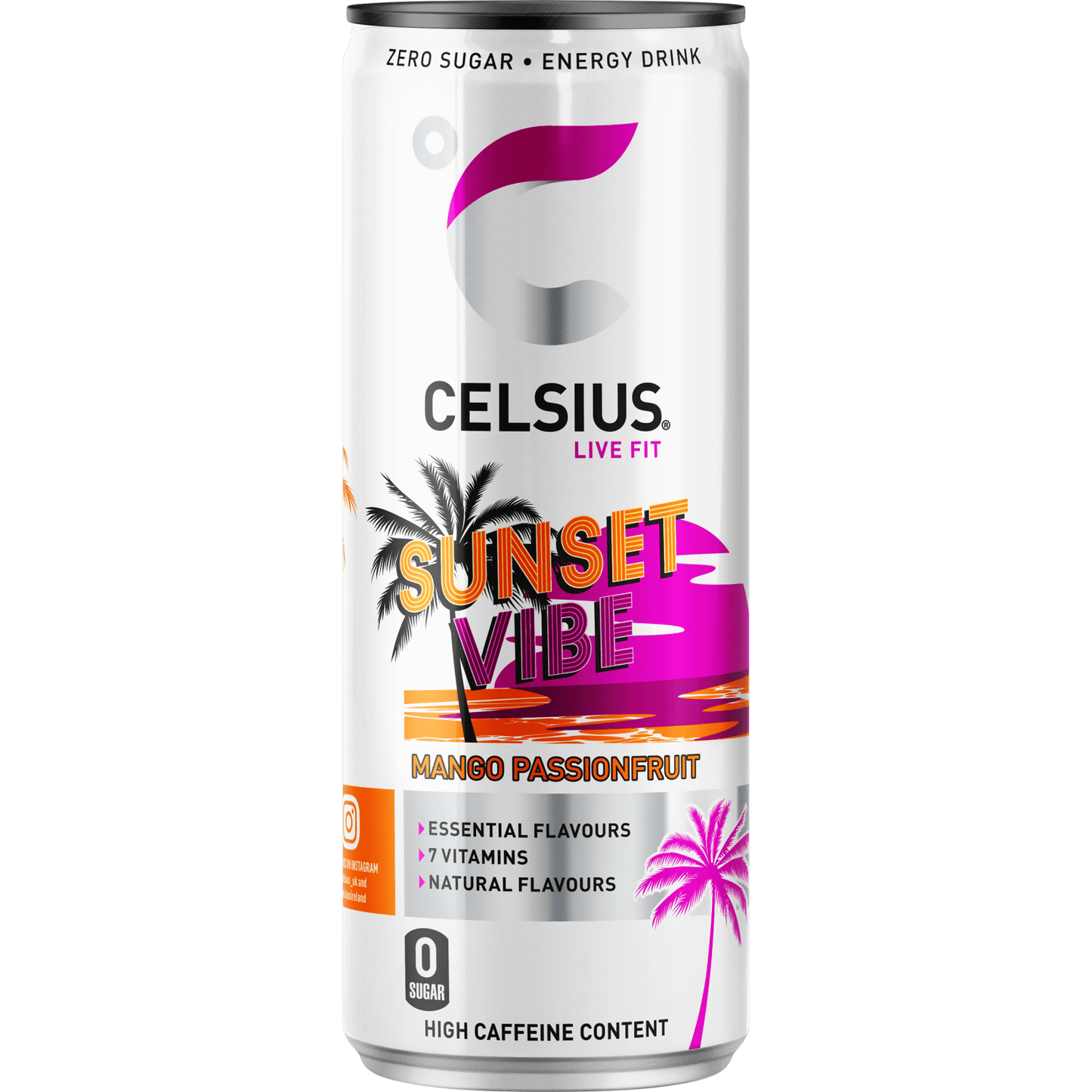 Celsius Sunset Vibe Energy Drink 355ml - UK Food & Drink - 6430056289595