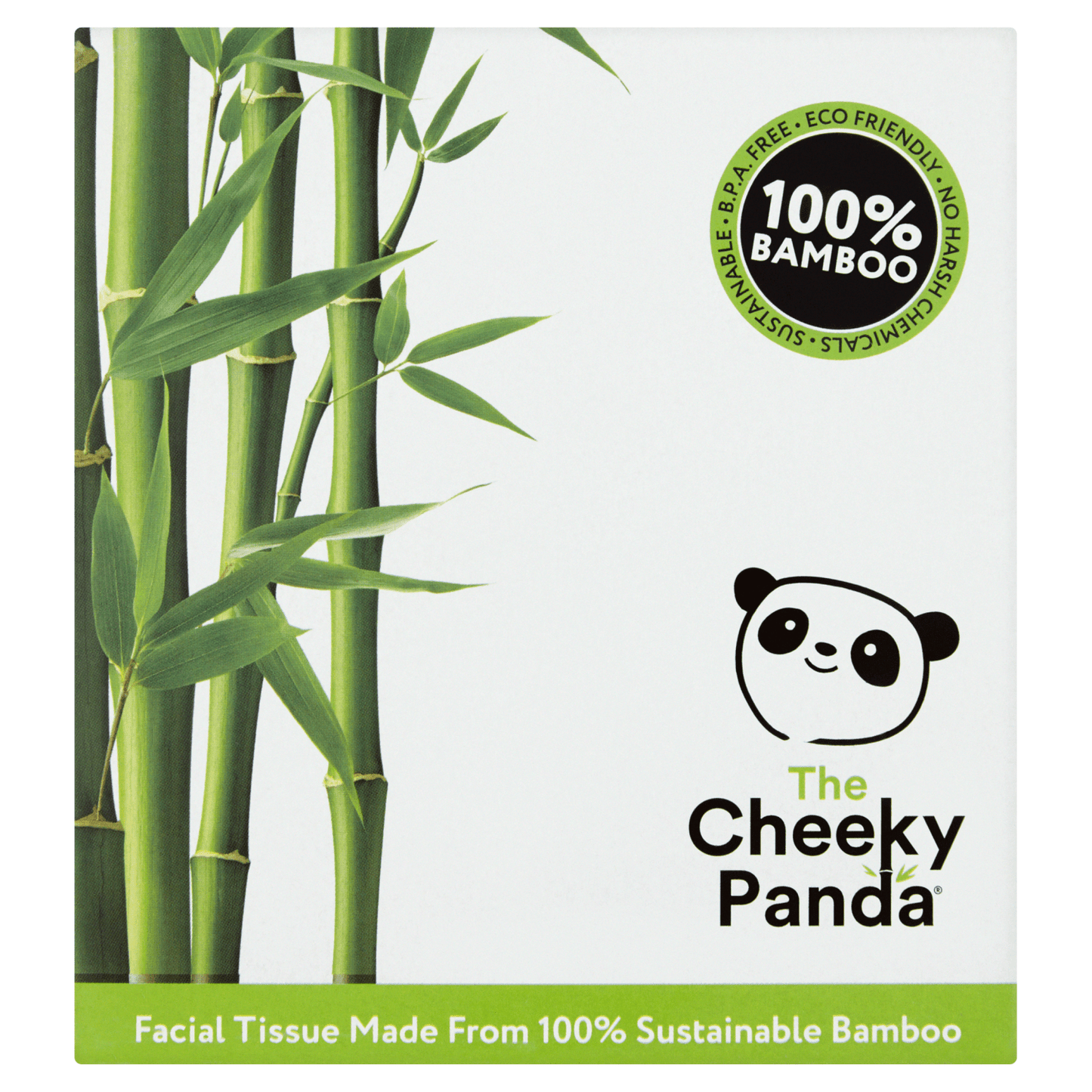 Cheeky Panda Bamboo Facial Tissue Cube - UK Food & Drink - 841161106305