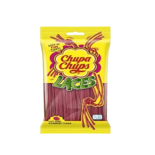 Chupa Chups Strawberry Laces - UK Food & Drink - 8003440927373