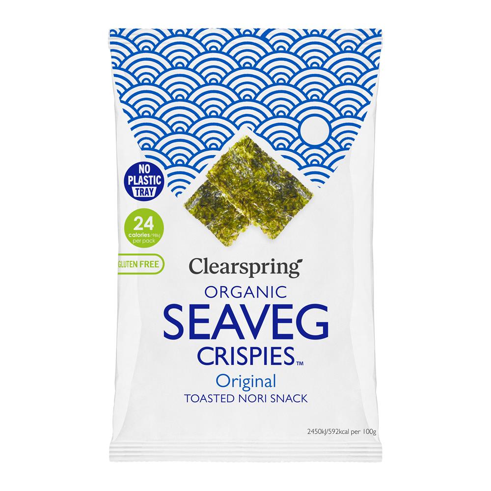 Clearsprings Organic Seaveg Crispies - Original 4G - UK Food & Drink - 5021554005278