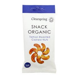 Clearsprings Snack Organic - Yaemon Tamari Roasted Cashew Nuts 30G - UK Food & Drink - 5021554988878