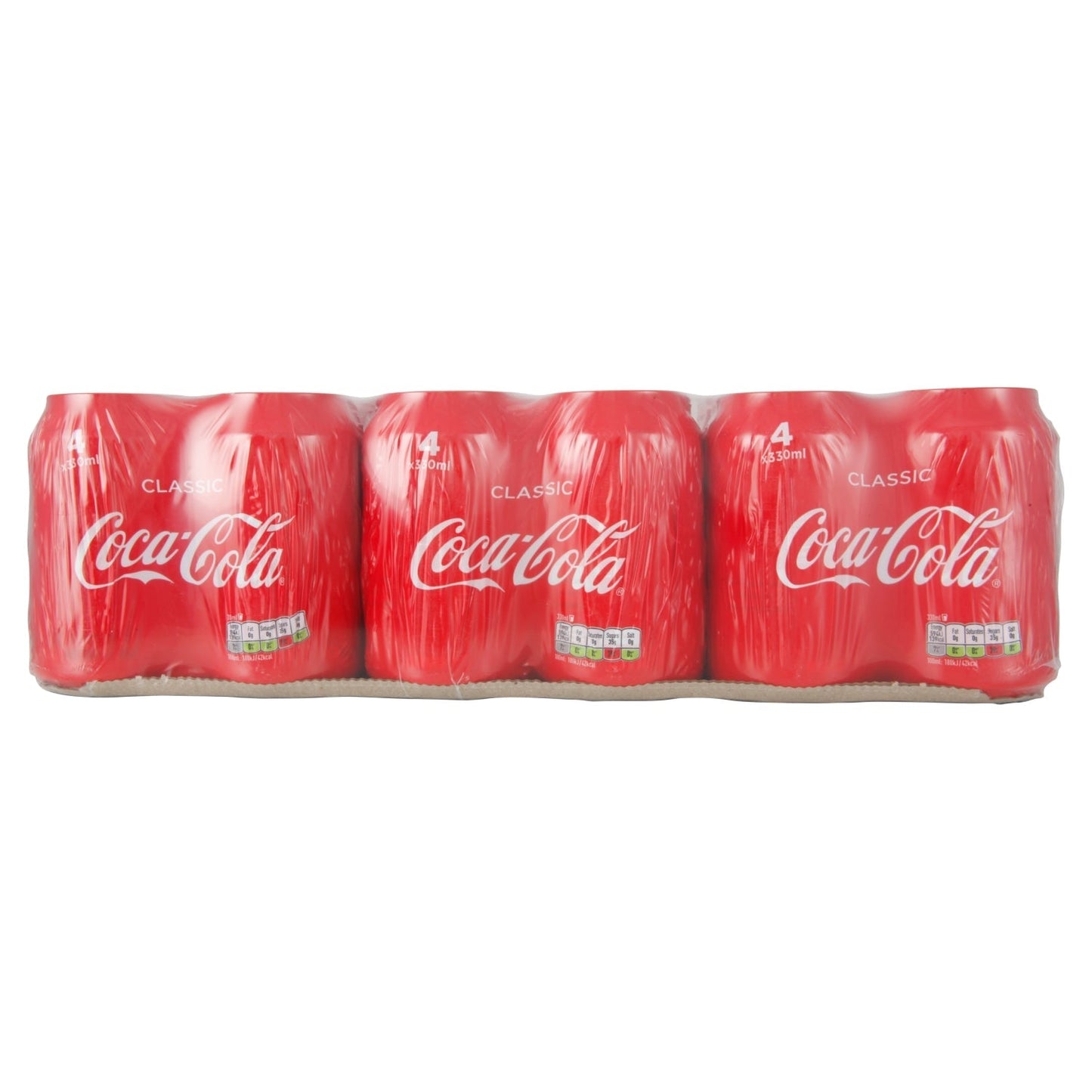 Coca - Cola Classic 4 x 330ml - UK Food & Drink - 5449000009272