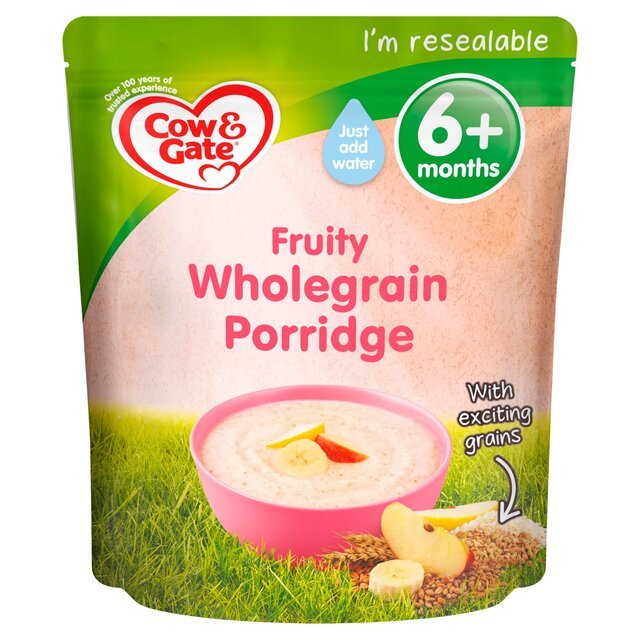 Cow & Gate Fruity Wholegrain Porridge 125g - UK Food & Drink - 3041091431981