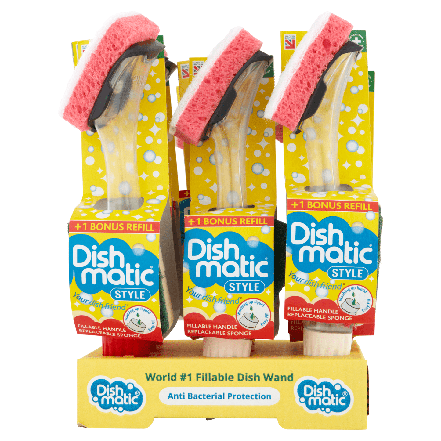 Dishmatic Style Fillable Washing Up Handle and Bonus Refill - UK Food & Drink - 5013931016366