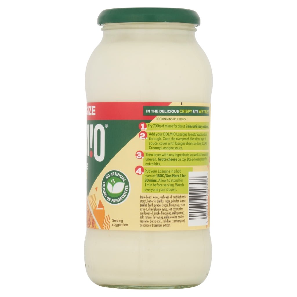 Dolmio Creamy Sauce for Lasagne 655g - UK Food & Drink - 4002359020308